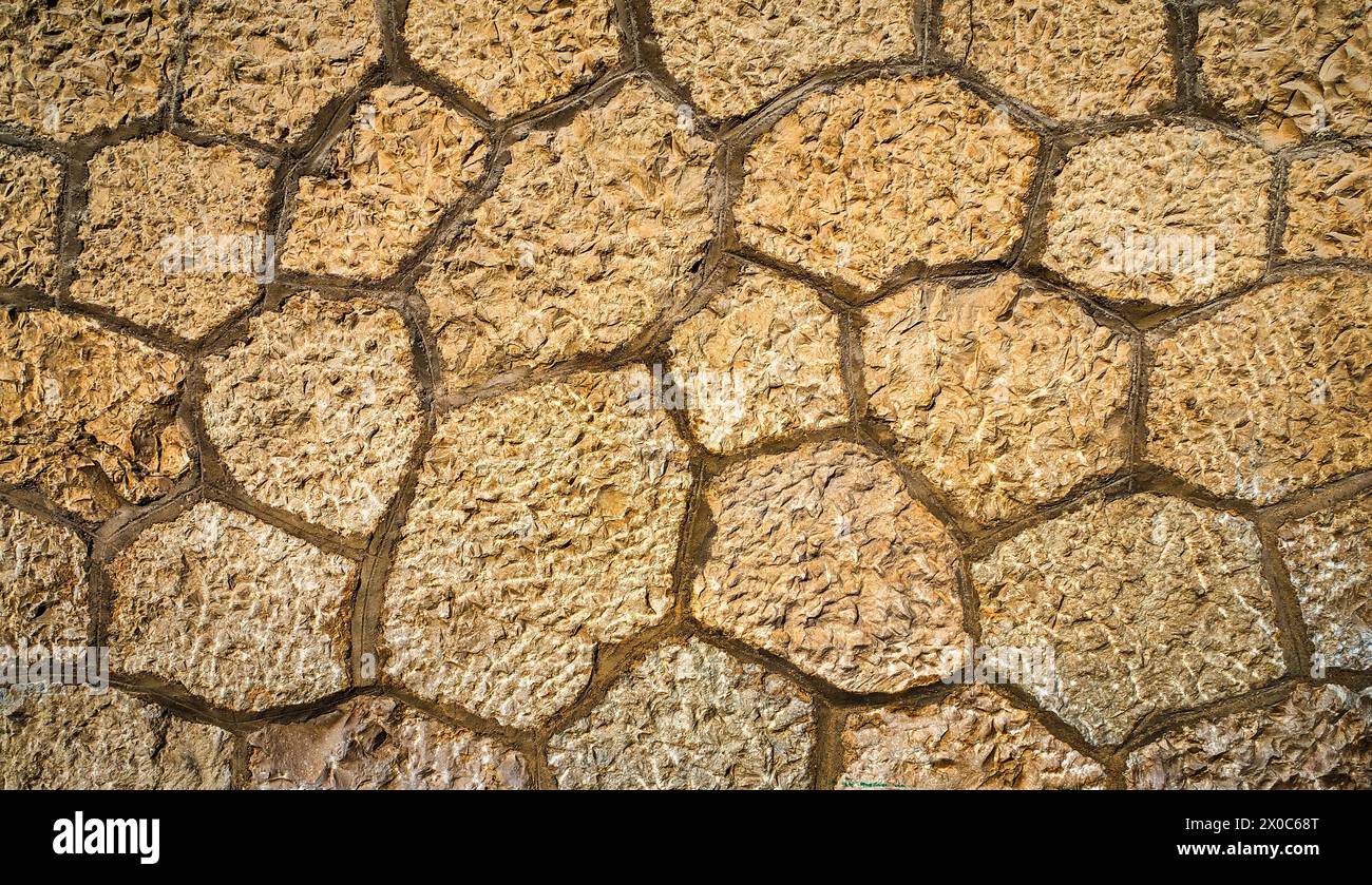 Strukturiertes Hintergrunddesign Mit Natursteinwand Stockfoto