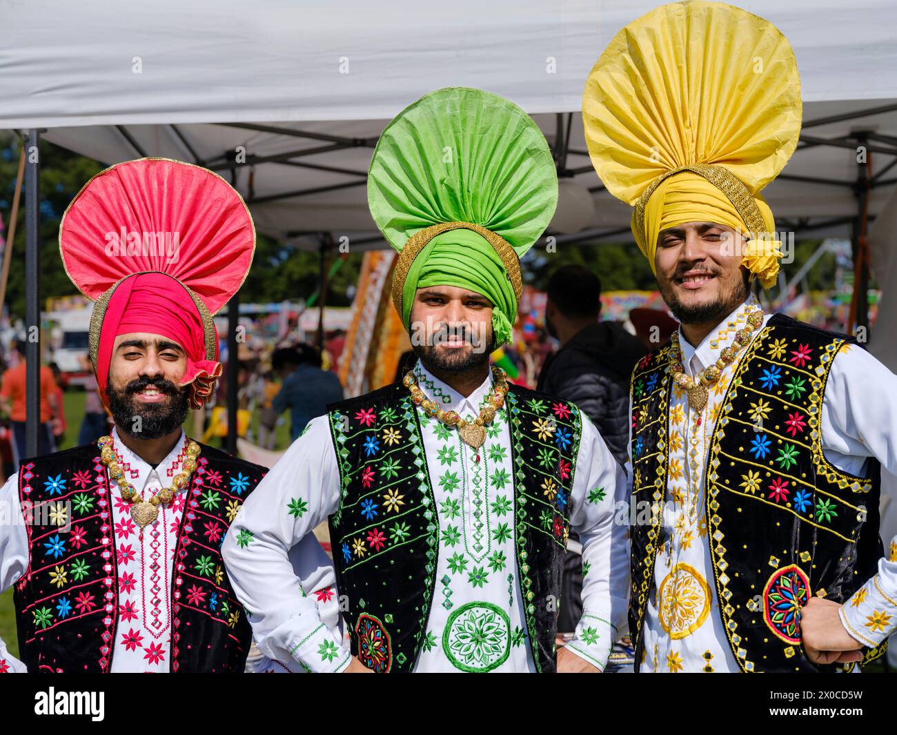 Reading MELA ist die größte Veranstaltung für die südasiatische Gemeinschaft in Reading. Das Festival zieht Auftritte aus verschiedenen lokalen und internationalen Ländern an Stockfoto