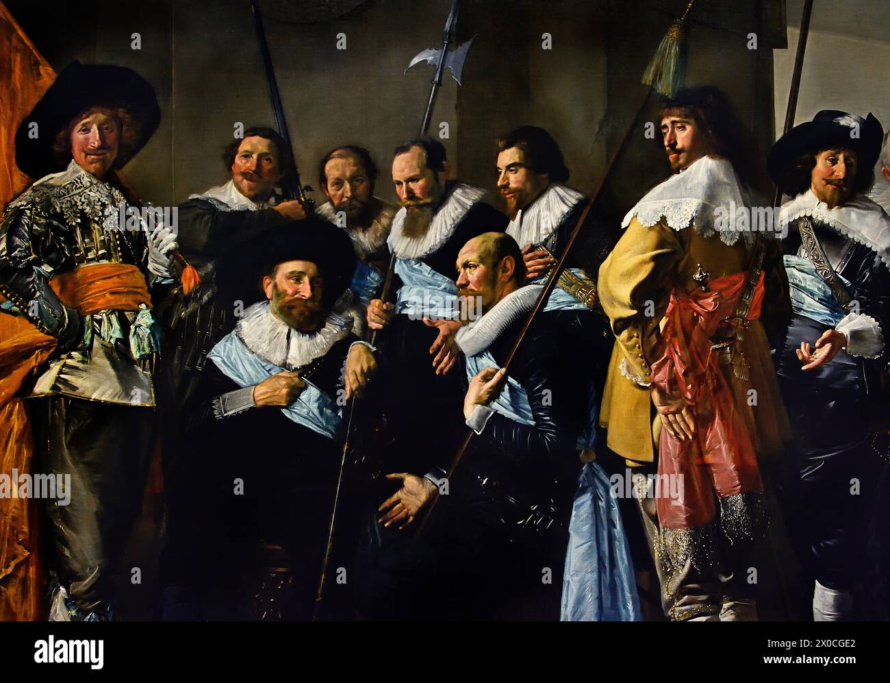 Die Kompanie von Captain Reinier Reael und Lieutenant Cornelis Michielsz. Blaeuw, bekannt als die „Magre Company 1633-1637 Frans Hals (1582/1583–1666) und Pieter Codde (1599–1678) Niederländisch Frans Hals, 1582-1666, Antwerpen-Haarlem, Niederländisch, Niederlande, 17. Jahrhundert, das Goldene Zeitalter der Niederlande Stockfoto