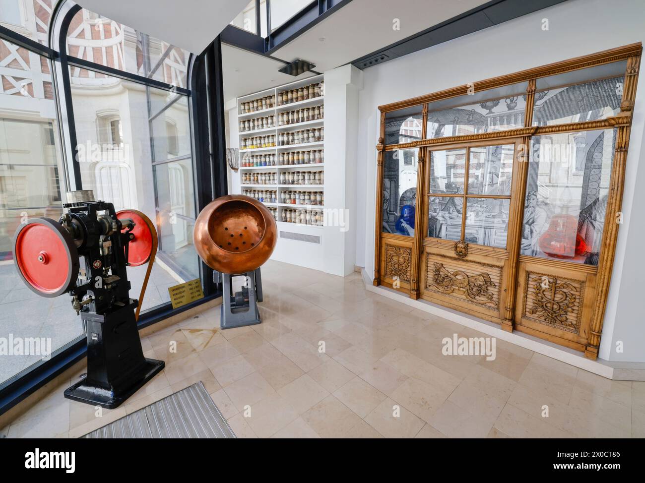 DAS APOTHEKENMUSEUM PARIS Stockfoto