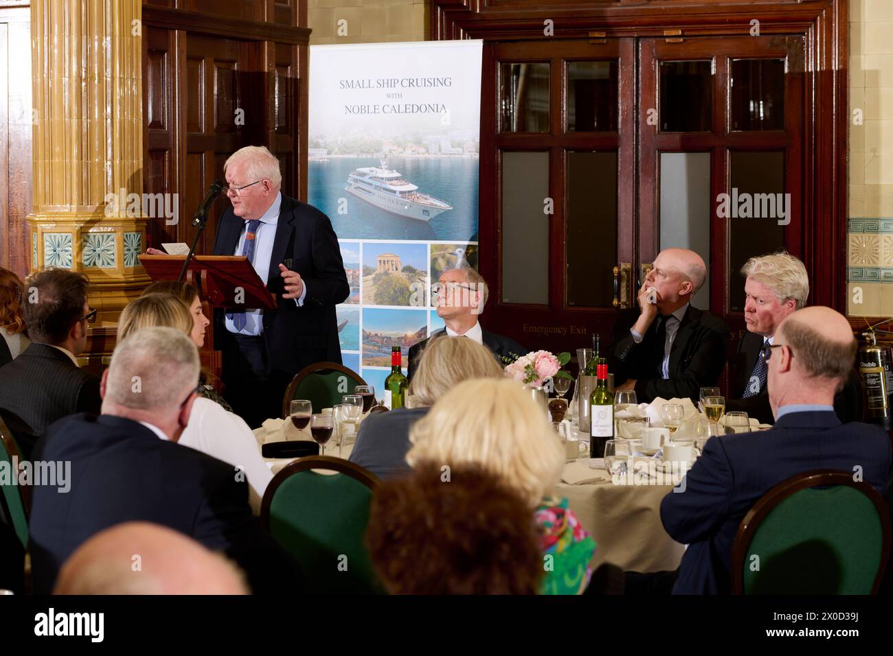 Rick Stroud The Oldie Literary Lunch 09-04-24 Stockfoto