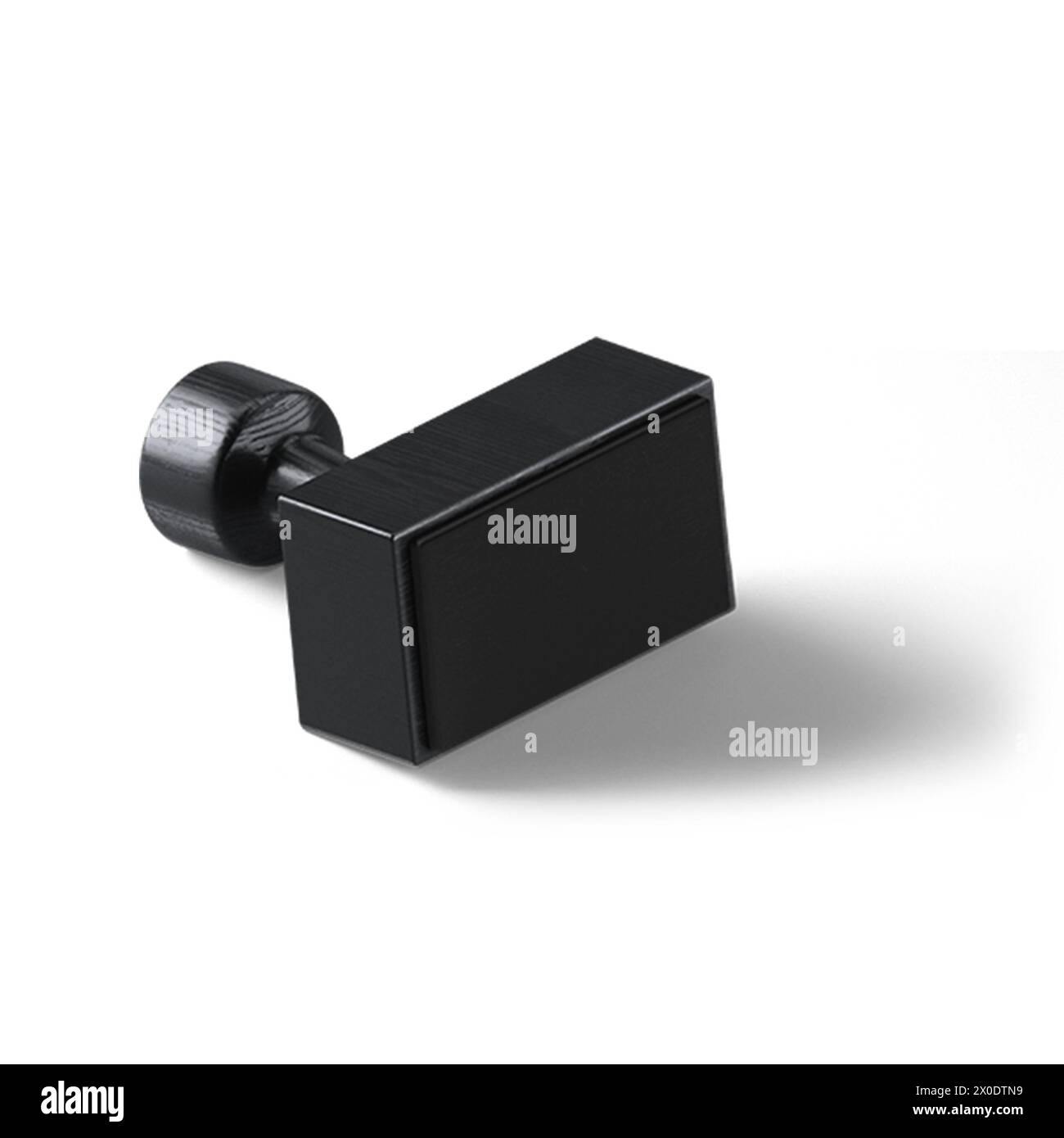 Creative Concept isometrischer Stempel, isoliert vor unauffälligem Hintergrund, passend für Ihre Asset-Elemente. Stockfoto