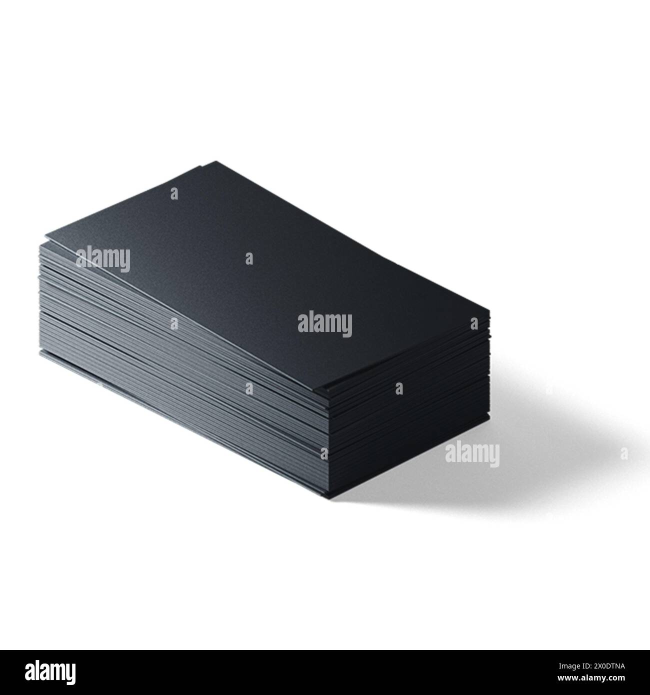 Kreatives Konzept isometrische verschiedene Visitenkarten isoliert vor einfachem Hintergrund , passend für Ihre Asset-Elemente. Stockfoto