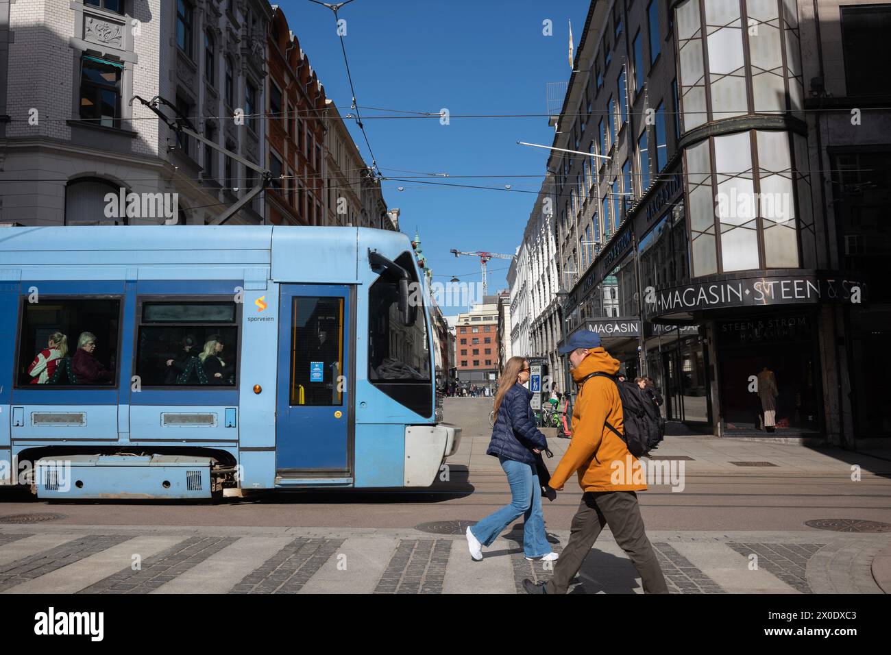 Prinsens Gate, Oslos ältestes Viertel; dies ist der Teil der Stadt, der von König Chistian IV. Nach dem Stadtbrand 1624 in Norwegen, Skandinavien gegründet wurde Stockfoto