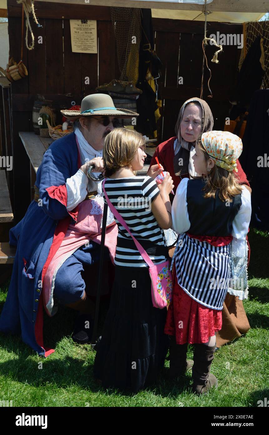 Piratenfest im Hafen washington wisconsin Stockfoto