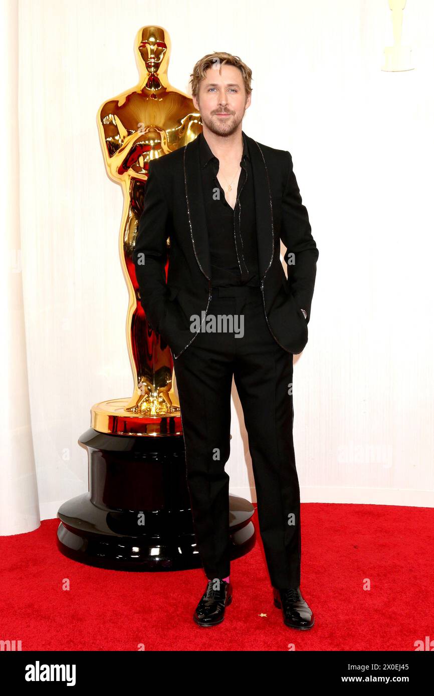 96th Academy Awards Ankunft im Dolby Theater am 10. März 2024 in Los Angeles, KALIFORNIEN mit: Ryan Gosling Where: Los Angeles, Kalifornien, Vereinigte Staaten Wann: 10. März 2024 Credit: Nicky Nelson/WENN Stockfoto