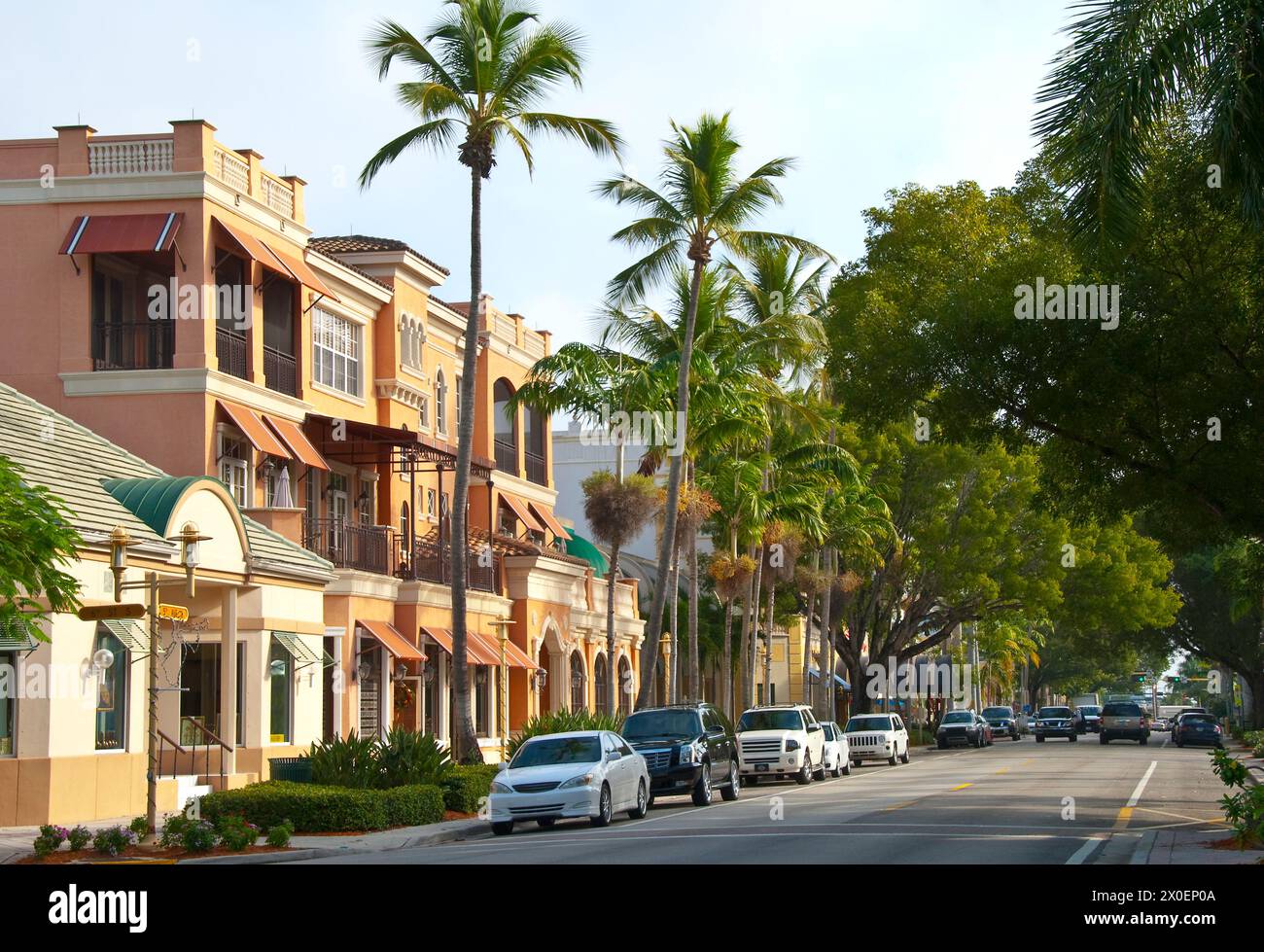 5th Avenue South in Naples, Florida - USA Stockfoto