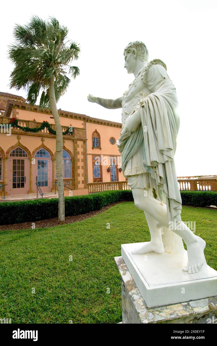 CA d'Zan (venezianisch für „House of John“) Villa am Wasser für Mable & John Ringling auf dem Anwesen mit dem Ringling Museum of Art-Sarasota, FL Stockfoto