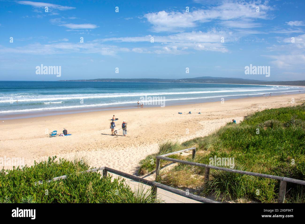Merimbula Main Beach, Merimbula, New South Wales, Australien Stockfoto