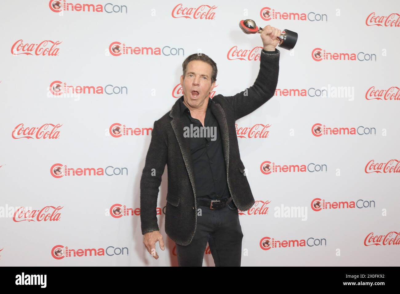April 2024, Las Vegas, Nevada, USA: LAS VEGAS, NV - 11. APRIL 2024: Dennis Quaid bei der CinemaCon Big Screen Achievement Awards im Omnia Nachtclub im Caesars Palace während der CinemaCon. (Kreditbild: © Nina Prommer/ZUMA Press Wire) NUR REDAKTIONELLE VERWENDUNG! Nicht für kommerzielle ZWECKE! Stockfoto