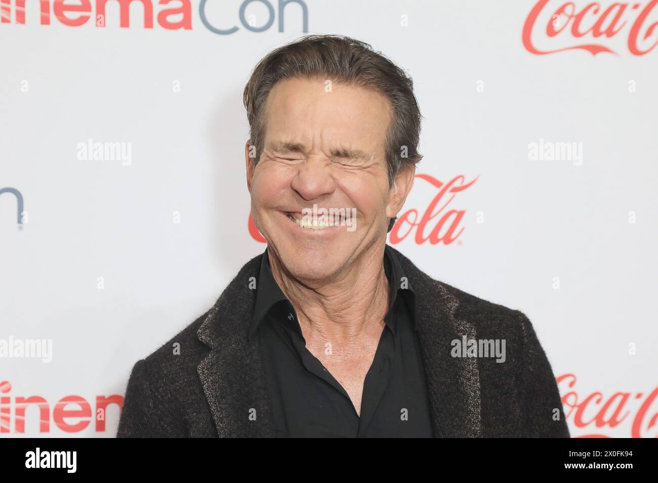 April 2024, Las Vegas, Nevada, USA: LAS VEGAS, NV - 11. APRIL 2024: Dennis Quaid bei der CinemaCon Big Screen Achievement Awards im Omnia Nachtclub im Caesars Palace während der CinemaCon. (Kreditbild: © Nina Prommer/ZUMA Press Wire) NUR REDAKTIONELLE VERWENDUNG! Nicht für kommerzielle ZWECKE! Stockfoto
