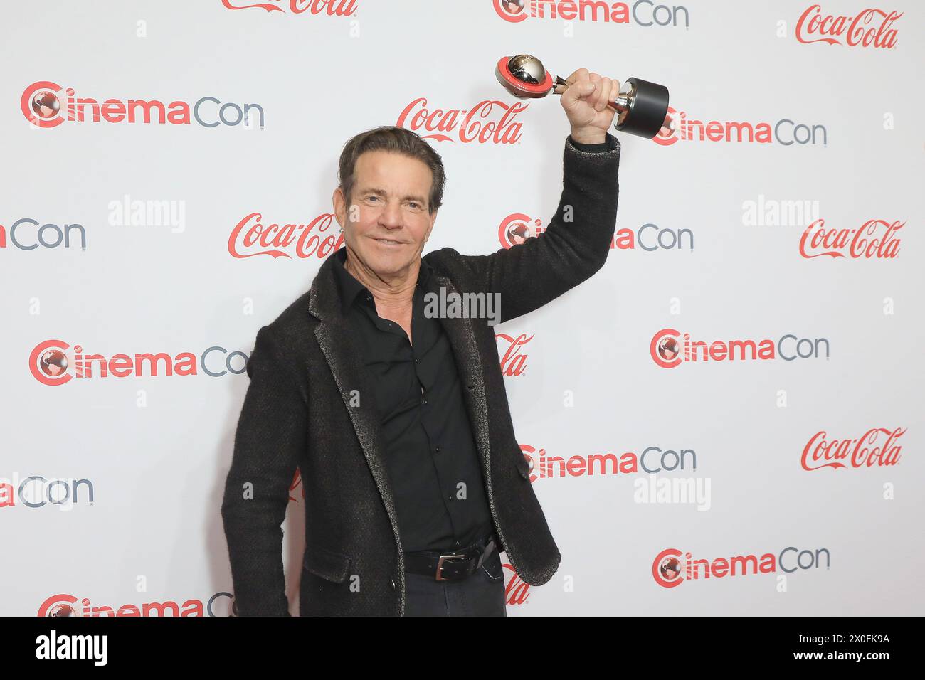 April 2024, Las Vegas, Nevada, USA: LAS VEGAS, NV - 11. APRIL 2024: Dennis Quaid bei der CinemaCon Big Screen Achievement Awards im Omnia Nachtclub im Caesars Palace während der CinemaCon. (Kreditbild: © Nina Prommer/ZUMA Press Wire) NUR REDAKTIONELLE VERWENDUNG! Nicht für kommerzielle ZWECKE! Stockfoto