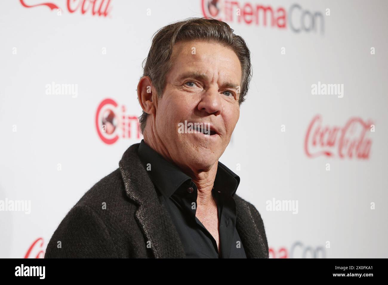 April 2024, Las Vegas, Nevada, USA: LAS VEGAS, NV - 11. APRIL 2024: Dennis Quaid bei der CinemaCon Big Screen Achievement Awards im Omnia Nachtclub im Caesars Palace während der CinemaCon. (Kreditbild: © Nina Prommer/ZUMA Press Wire) NUR REDAKTIONELLE VERWENDUNG! Nicht für kommerzielle ZWECKE! Stockfoto