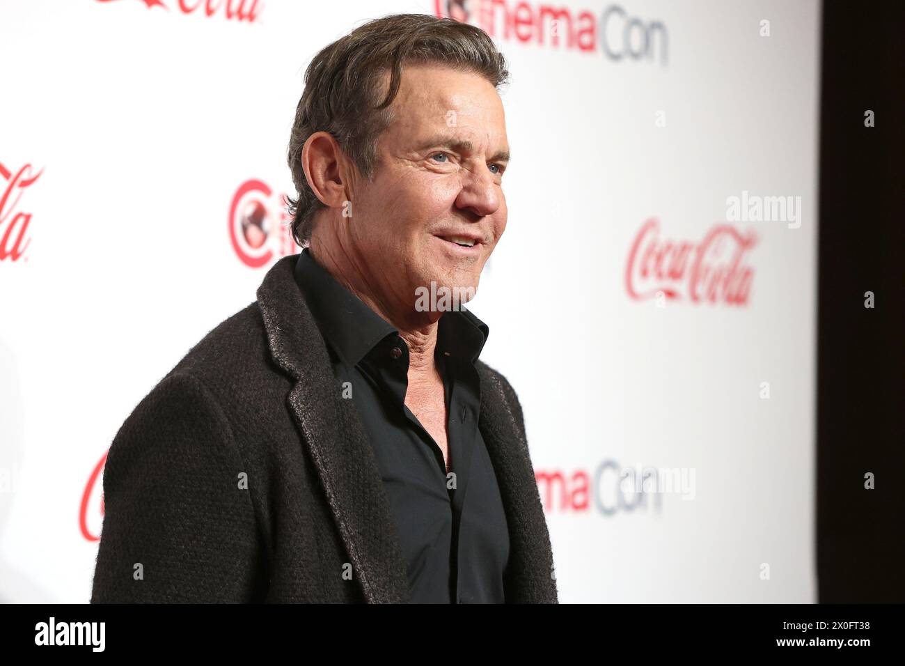 April 11, 2024, Las Vegas, CA, USA: LOS ANGELES - 11. APR: Dennis Quaid bei den CinemaCon Awards 2024 im Caesar's Palace am 11. April 2024 in Las Vegas, CA (Credit Image: © Kay Blake/ZUMA Press Wire) NUR ZUR REDAKTIONELLEN VERWENDUNG! Nicht für kommerzielle ZWECKE! Stockfoto