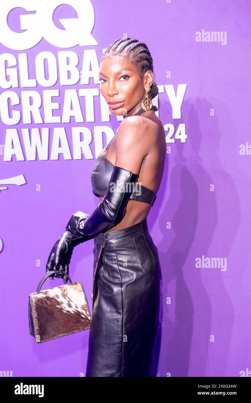NEW YORK, NEW YORK – 11. APRIL: Michaela Coel nimmt am 11. April 2024 an den GQ Creativity Awards 2024 der WSA Teil. (Foto: Ron Adar / SOPA Images/SIPA USA) Stockfoto