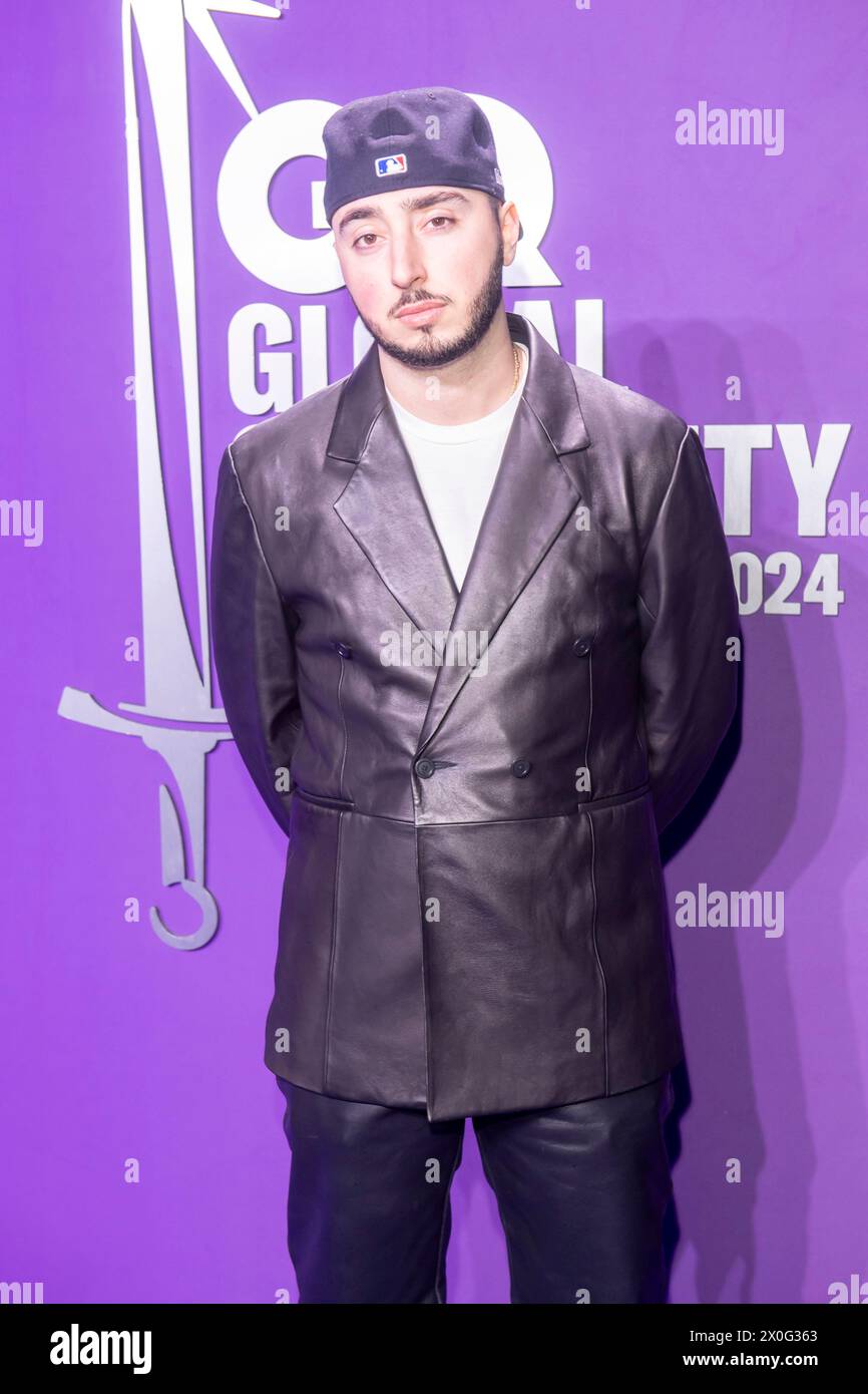 NEW YORK, NEW YORK – 11. APRIL: Zack Bia nimmt am 11. April 2024 an den GQ Creativity Awards 2024 bei der WSA Teil. (Foto: Ron Adar / SOPA Images/SIPA USA) Stockfoto