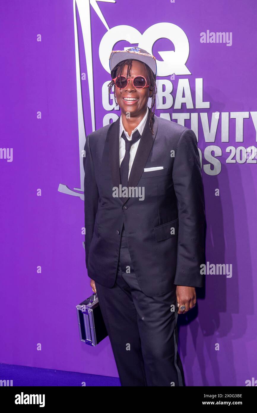 NEW YORK, NEW YORK – 11. APRIL: Mickalene Thomas nimmt am 11. April 2024 an den GQ Creativity Awards 2024 bei der WSA Teil. (Foto: Ron Adar / SOPA Images/SIPA USA) Stockfoto