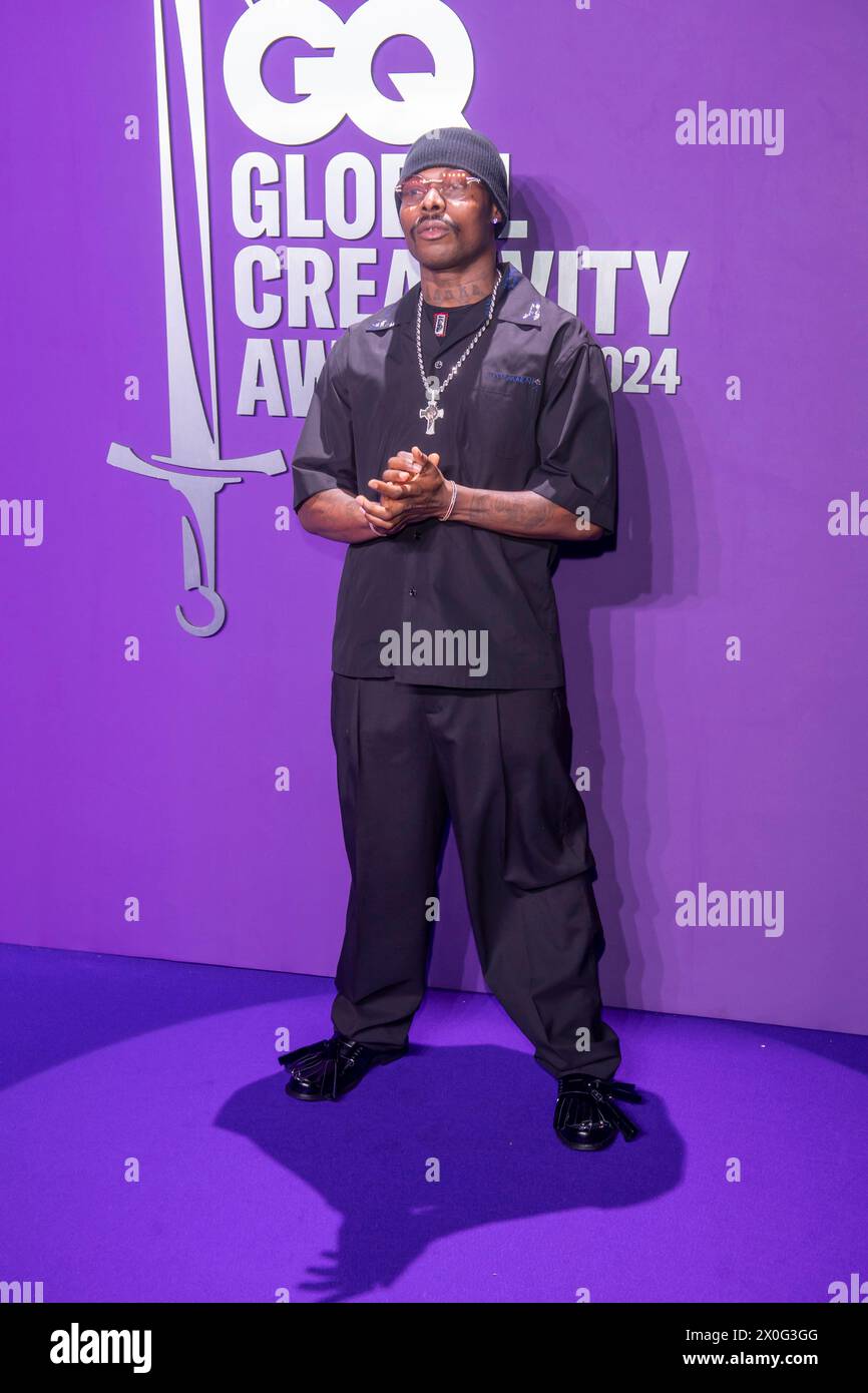 NEW YORK, NEW YORK – 11. APRIL: Asake nimmt am 11. April 2024 an den GQ Creativity Awards 2024 bei der WSA in New York City Teil. (Foto: Ron Adar / SOPA Images/SIPA USA) Stockfoto