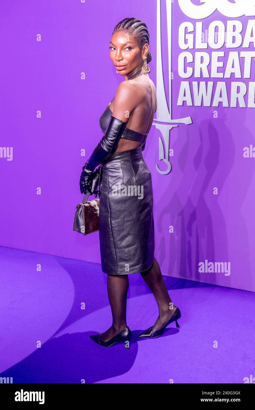 NEW YORK, NEW YORK – 11. APRIL: Michaela Coel nimmt am 11. April 2024 an den GQ Creativity Awards 2024 der WSA Teil. (Foto: Ron Adar / SOPA Images/SIPA USA) Stockfoto