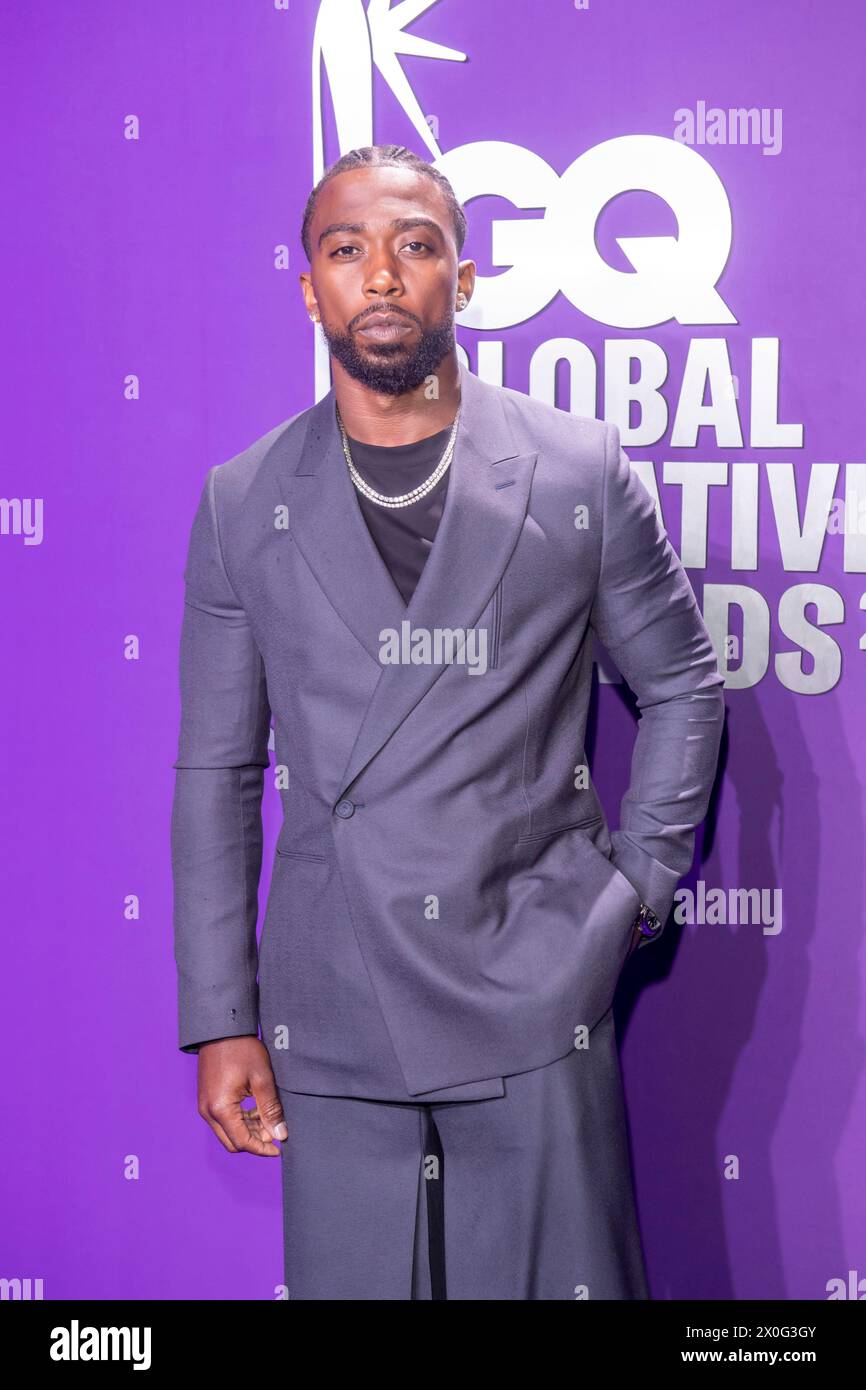 NEW YORK, NEW YORK – 11. APRIL: Tyrod Taylor nimmt am 11. April 2024 an den GQ Creativity Awards 2024 bei der WSA Teil. (Foto: Ron Adar / SOPA Images/SIPA USA) Stockfoto