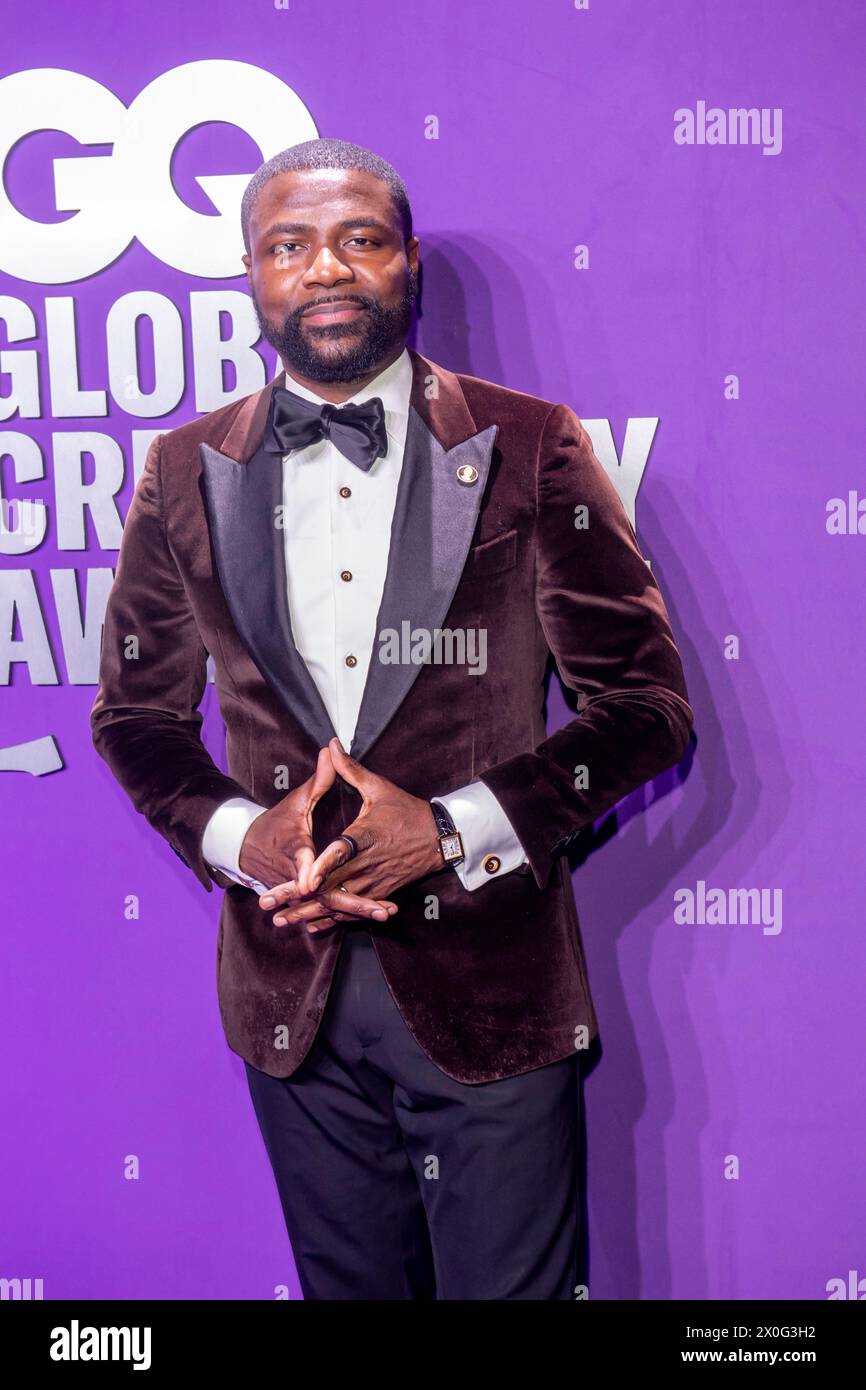 NEW YORK, NEW YORK – 11. APRIL: Abiola Oke nimmt am 11. April 2024 an den GQ Creativity Awards 2024 der WSA Teil. (Foto: Ron Adar / SOPA Images/SIPA USA) Stockfoto