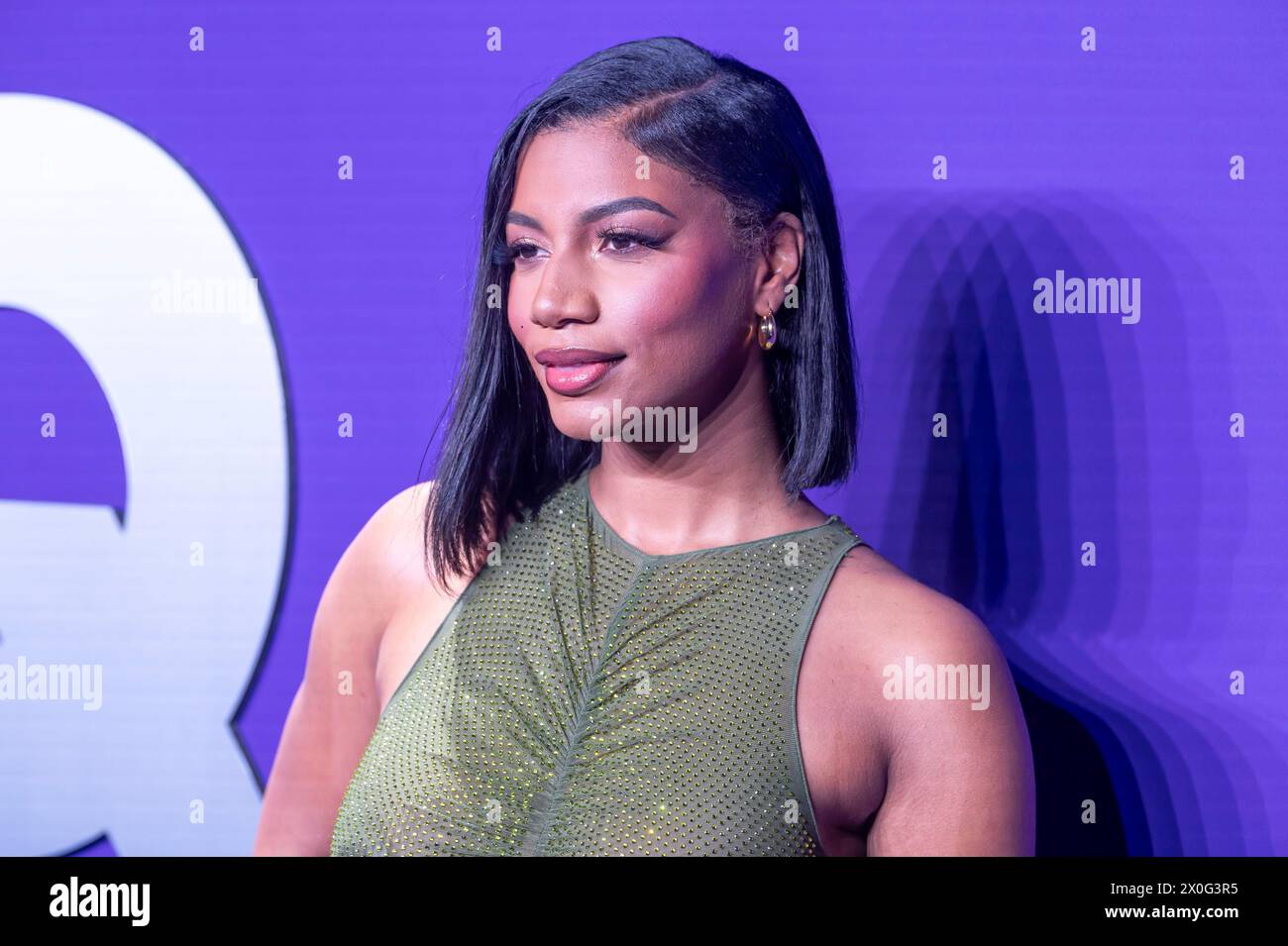 NEW YORK, NEW YORK – 11. APRIL: Taylor Rooks nimmt am 11. April 2024 an den GQ Creativity Awards 2024 in New York Teil. (Foto: Ron Adar / SOPA Images/SIPA USA) Stockfoto
