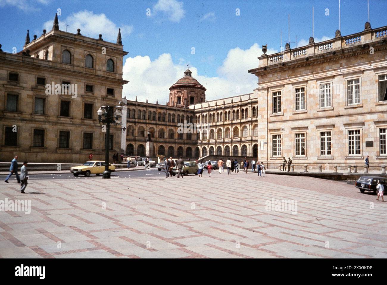 Das Haus der beiden Kammern an der Plaza Simon Bolivar in Bogota. [Automatisierte Übersetzung] Stockfoto