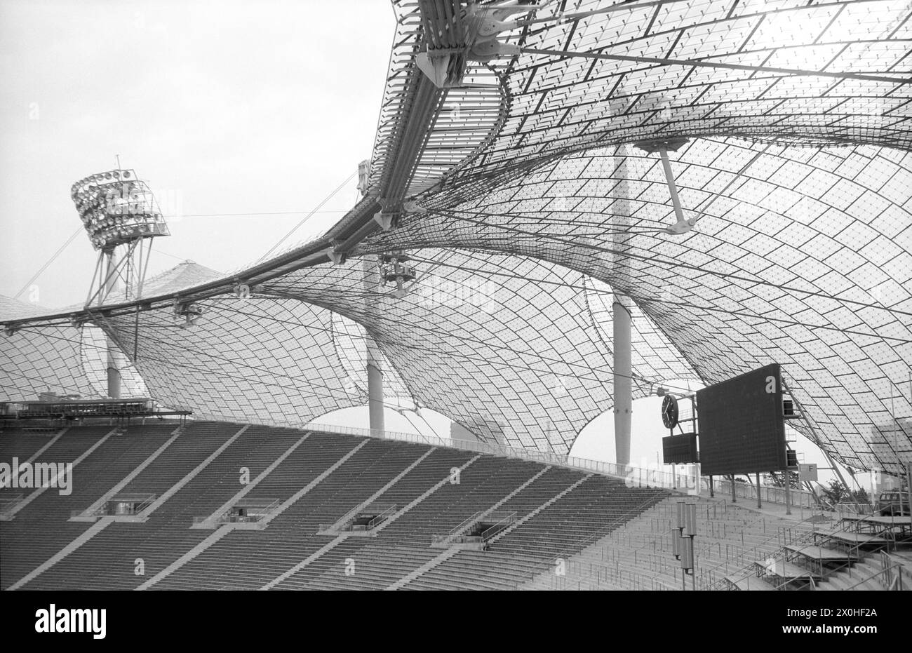 Das Olympiastadion kurz vor der Fertigstellung. [Automatisierte Übersetzung] Stockfoto