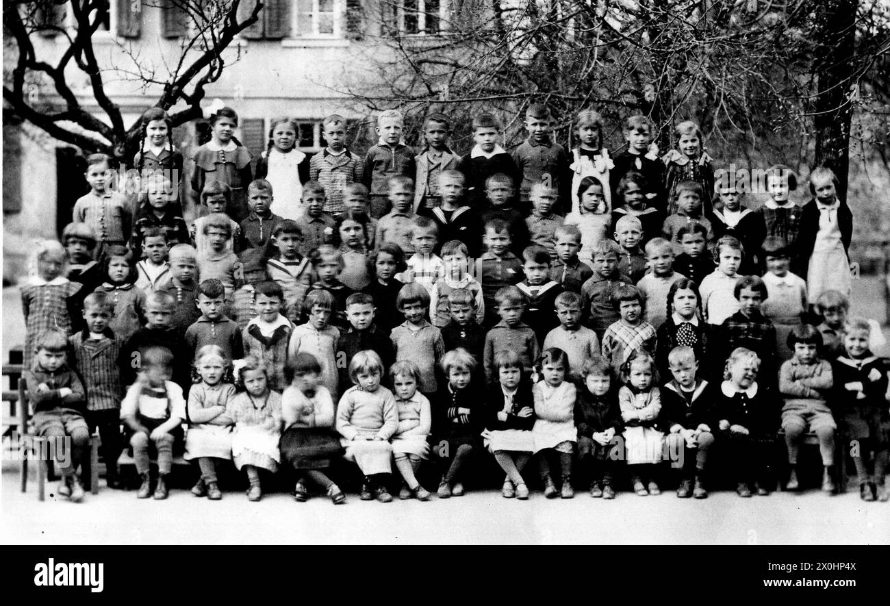 Kindergarten 1930/31 [automatisierte Übersetzung] Stockfoto