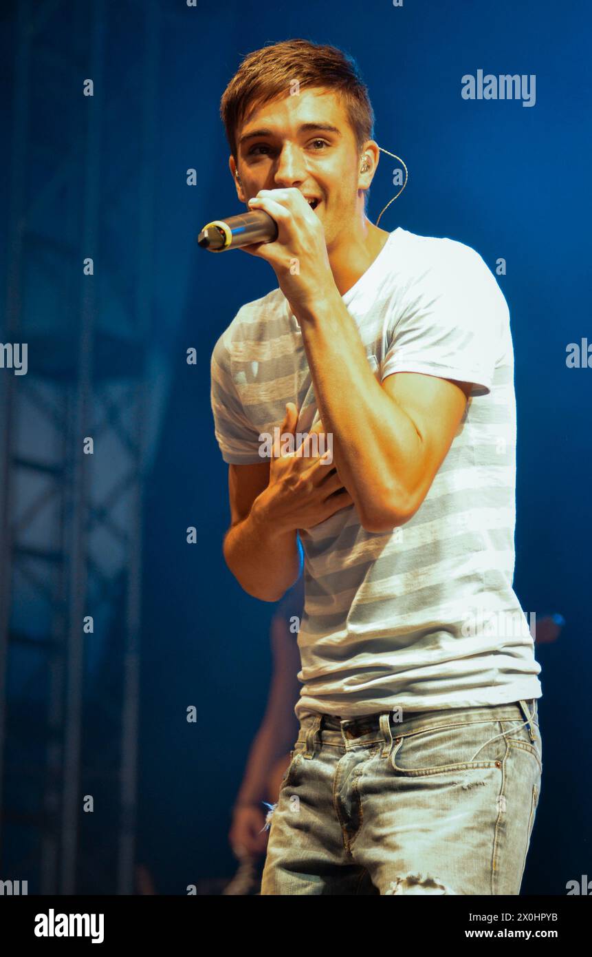 Tom Parker - The Wanted, V2011, Hylands Park, Chelmsford, Essex, Großbritannien - 21. August 2011 Stockfoto