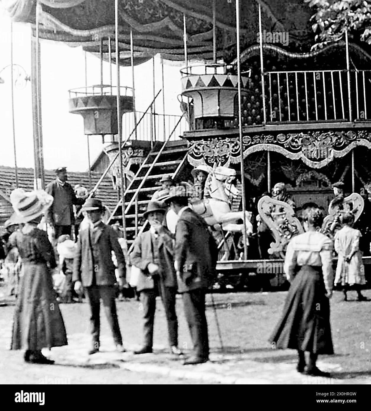 Karussell CA 1902 [automatisierte Übersetzung] Stockfoto