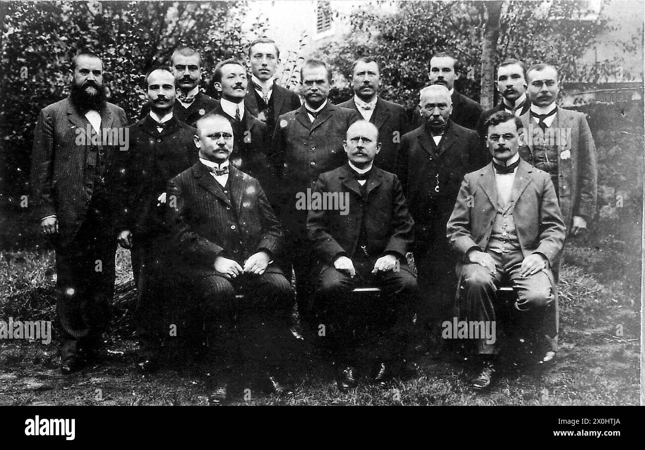 Gerichtsbedienstete 1910 [automatisierte Übersetzung] Stockfoto