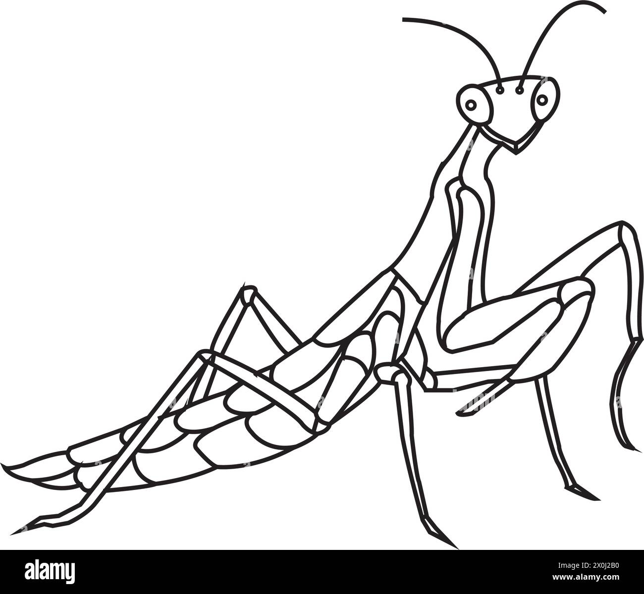 Grashshopper Symbol Vektor Illustration einfaches Design Stock Vektor