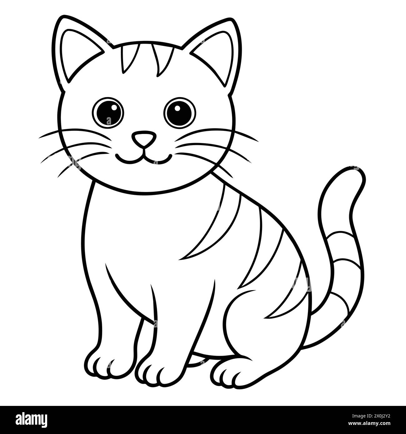 Niedliche Katzenillustrationen - perfekt für Grußkarten, Kinderbücher und modische Kleidung Stock Vektor