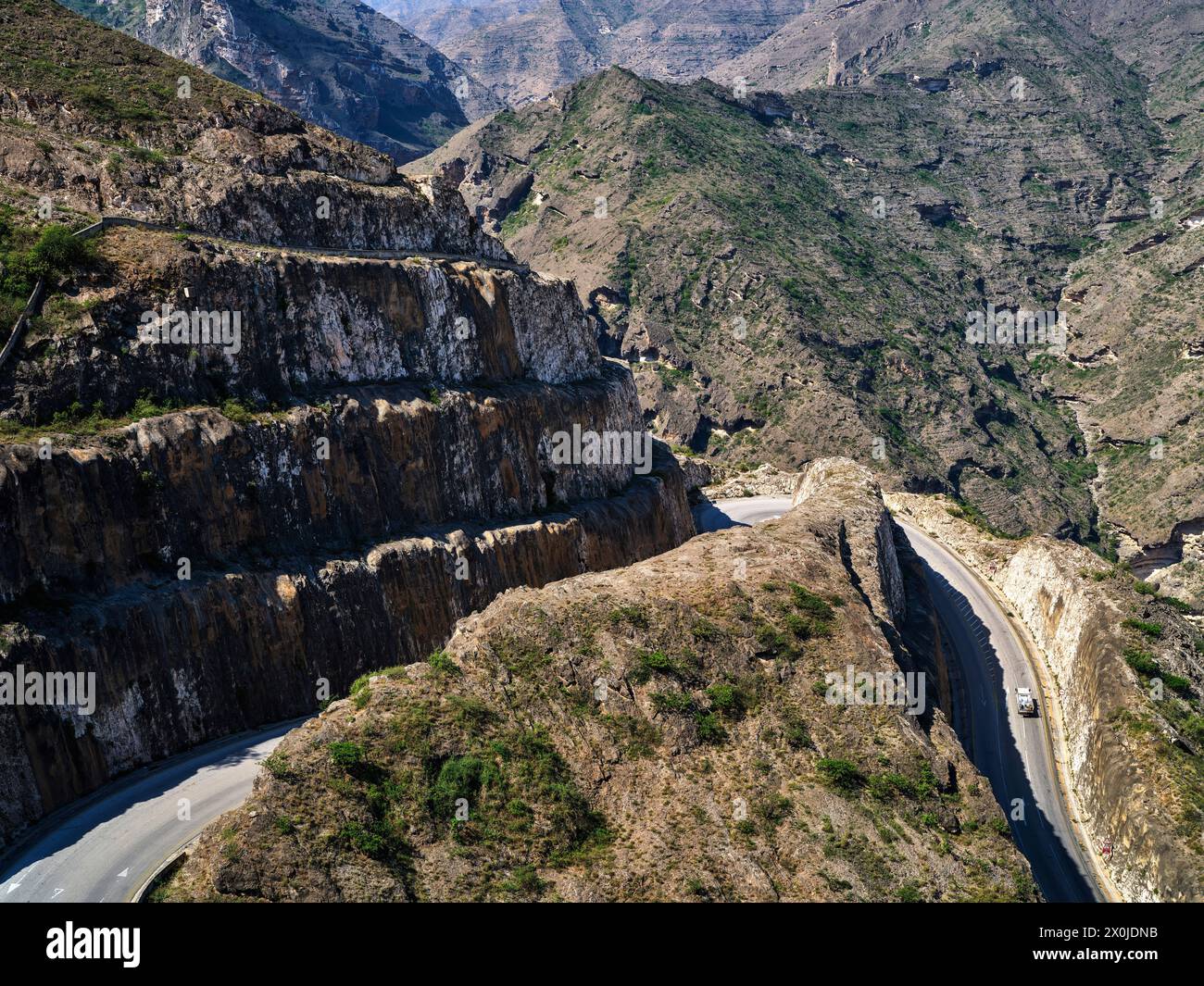 Oman, Salala, in den Schlaglöchern von Mughsayl, Stockfoto