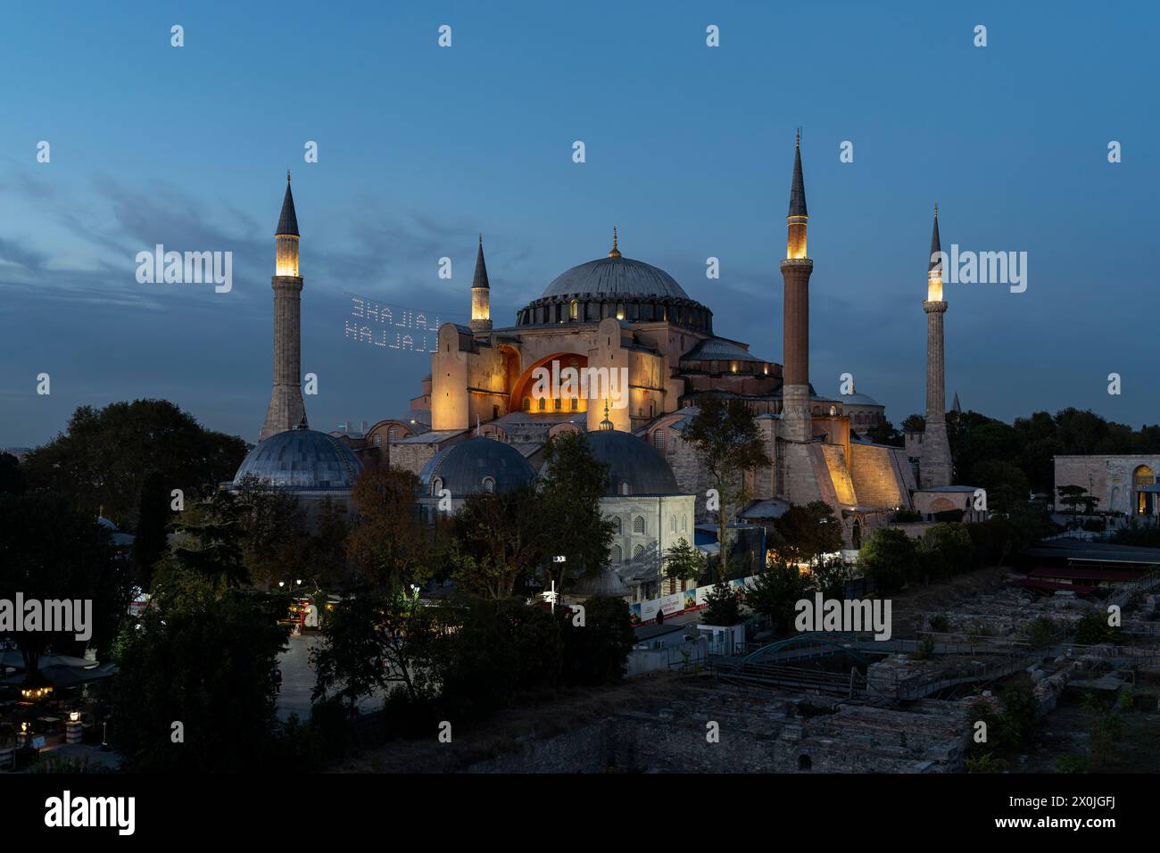 Moschee, Hagia Sophia, Ayasofya Camii, Istanbul, Türkei, Europa Stockfoto