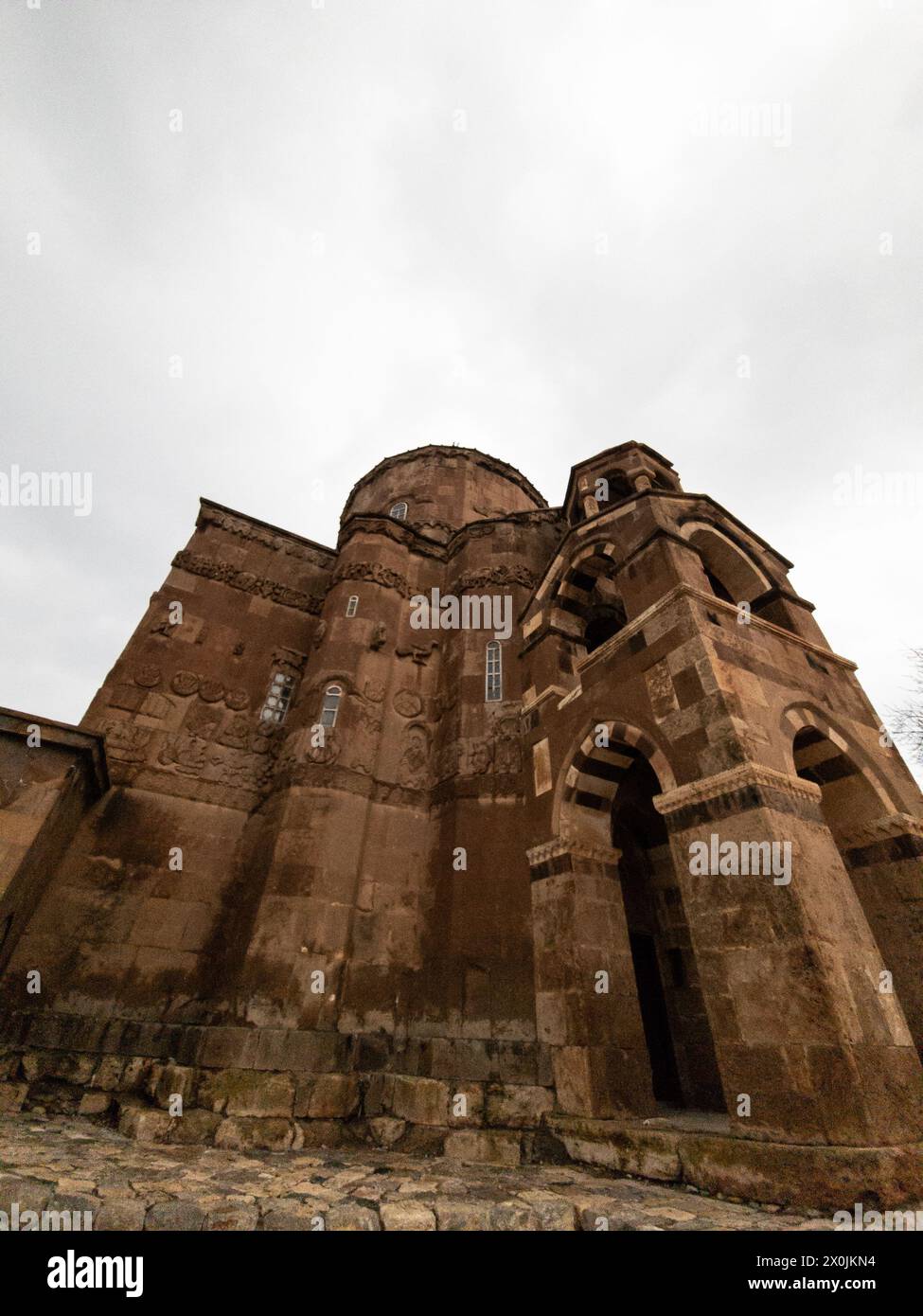 Kathedrale des Heiligen Kreuzes, Kirche Aghtamar, Insel Akdamar, Van, Türkei. Stockfoto