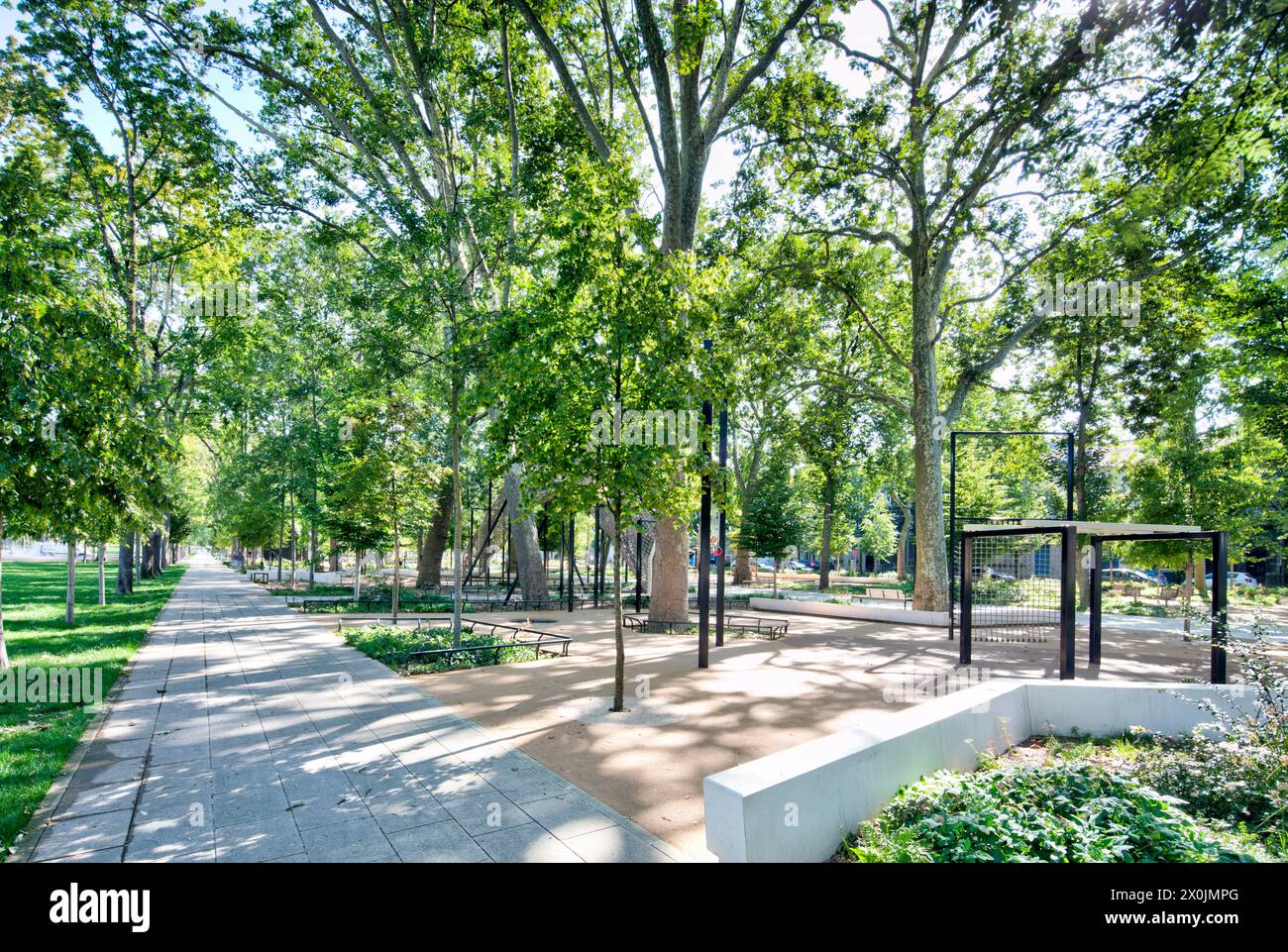 Parc de la Patte d'OIE, Grünflächen, Park, Stadtspaziergang, Reims, Marne, Frankreich, Europa, Stockfoto