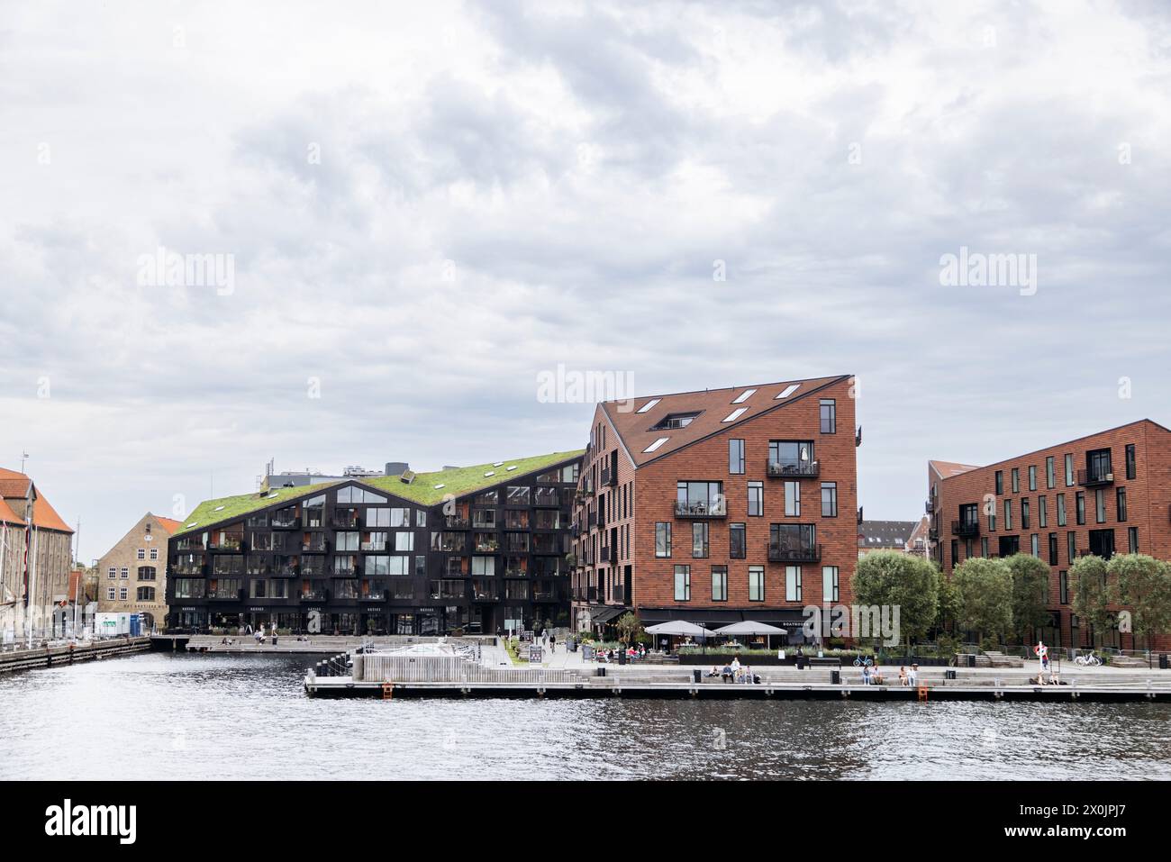 Gehen Sie durch Kopenhagen Stockfoto