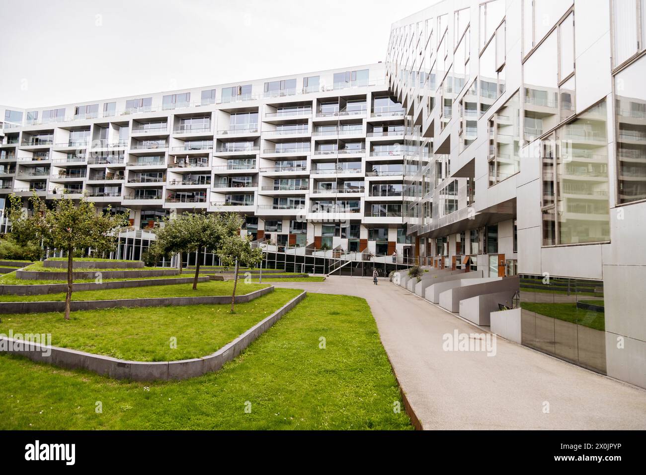 Gehen Sie durch Kopenhagen, 8 Tallet Gebäude Stockfoto