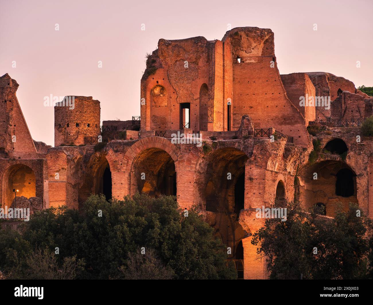 Im Circus Maximus, Rom Stockfoto