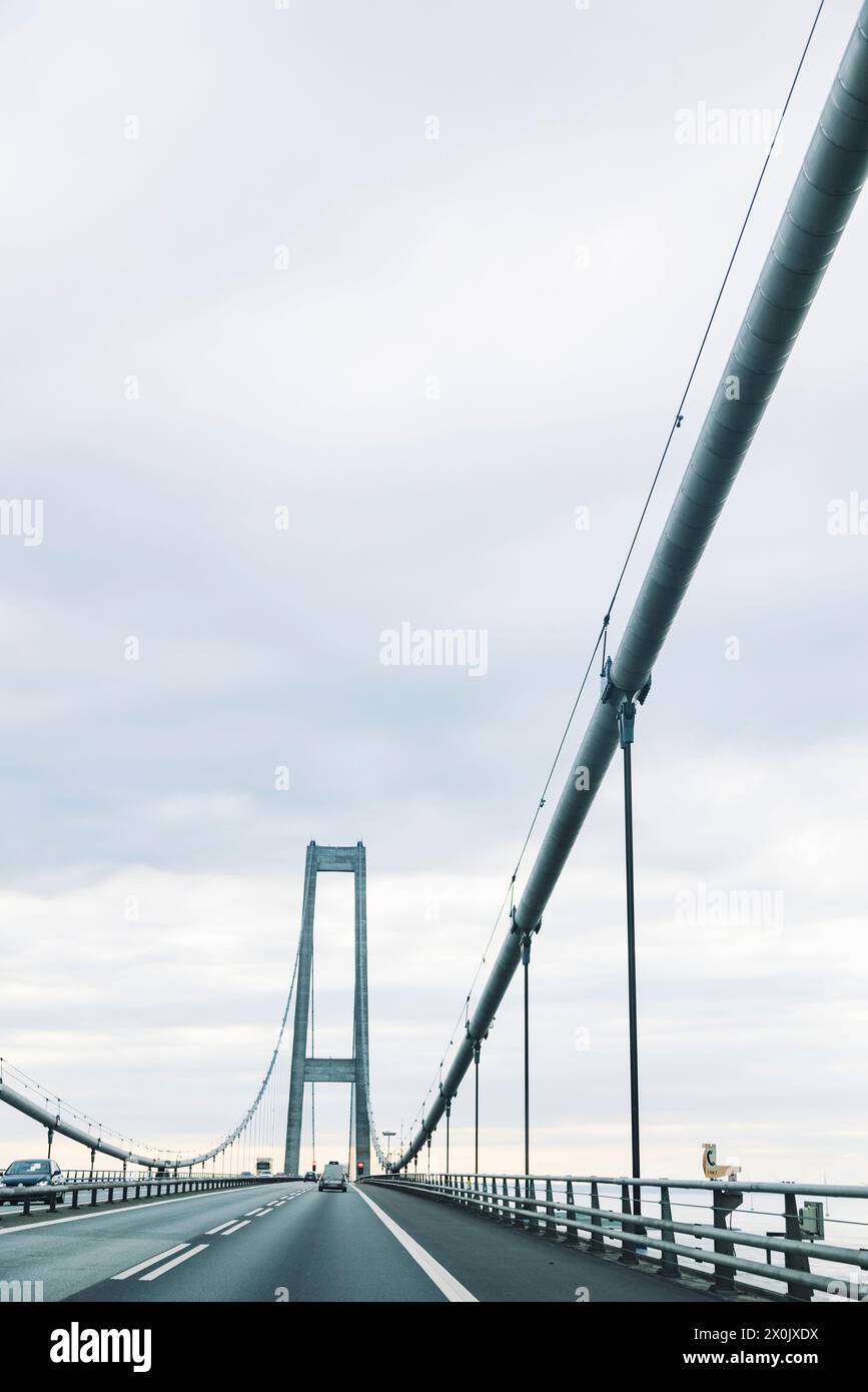 Storebaelt Broen - Brücke zwischen Fünen und Neuseeland Stockfoto