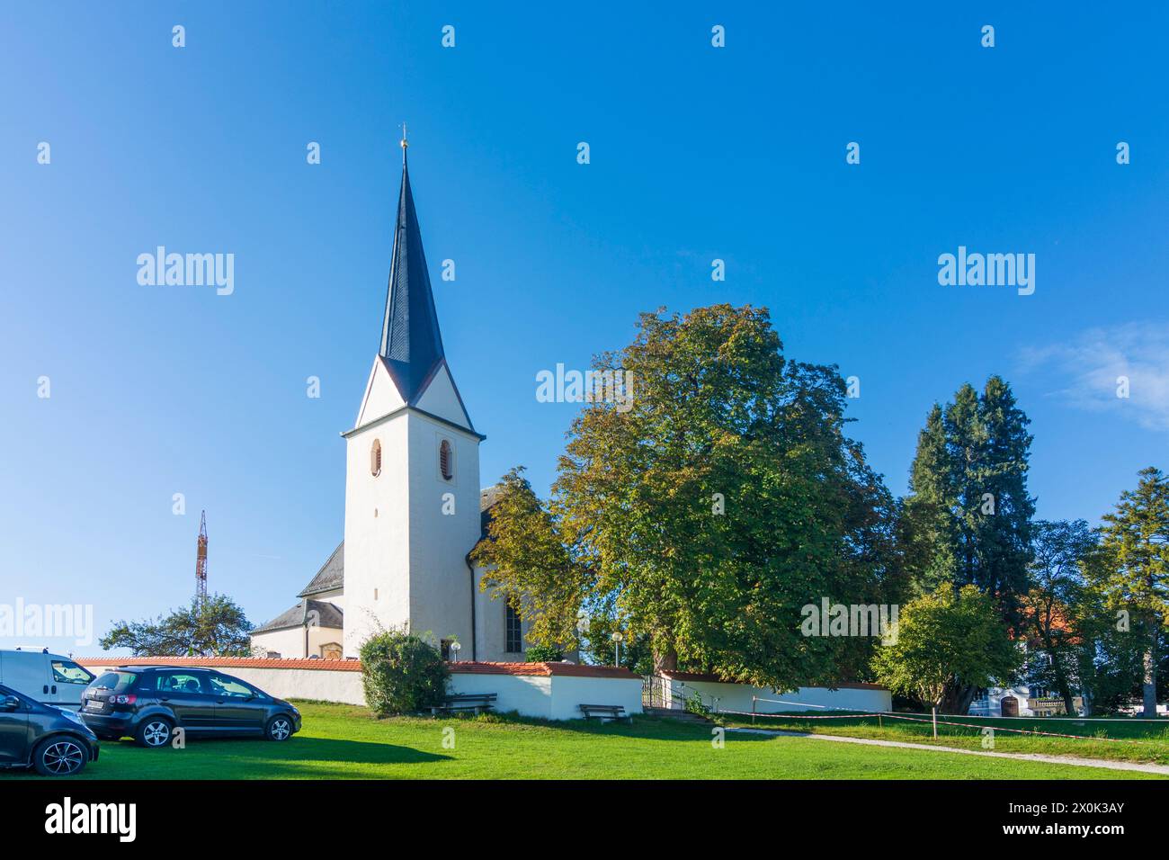 Gstadt am Chiemsee, Kirche St. Peter, Chiemsee Alpenland, Oberbayern, Bayern, Deutschland Stockfoto