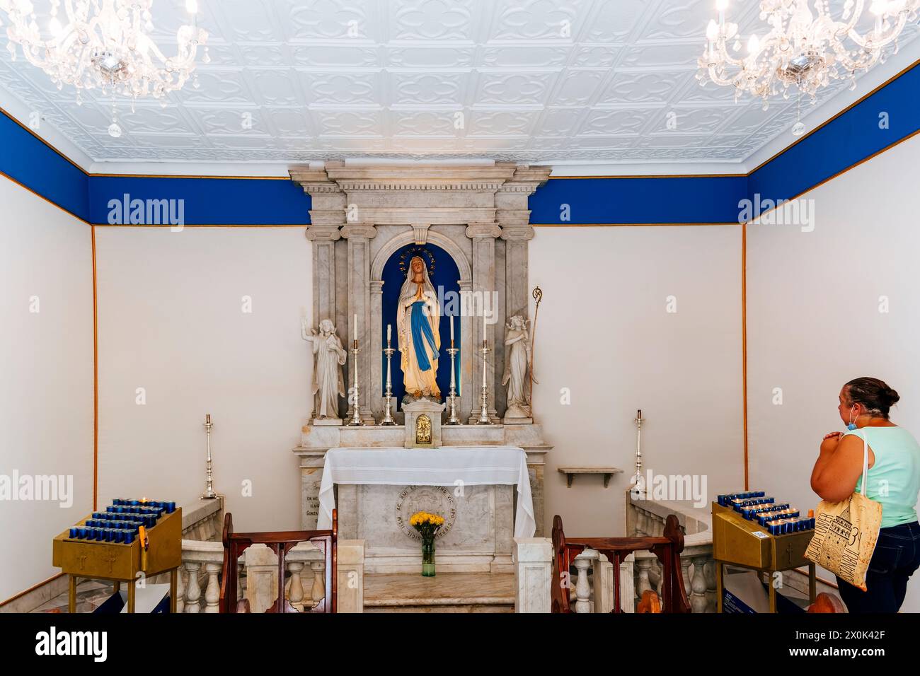 Kapelle, die unserer Lieben Frau von Lourdes gewidmet ist. Kathedrale von St. Maria die gekrönte. Gibraltar, British Overseas Territory, Vereinigtes Königreich, Europa Stockfoto