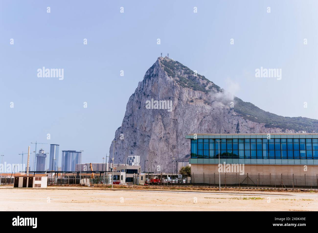 Der Felsen aus La Línea de la Concepción, Cádiz, Andalucía Spanien, Europa Stockfoto