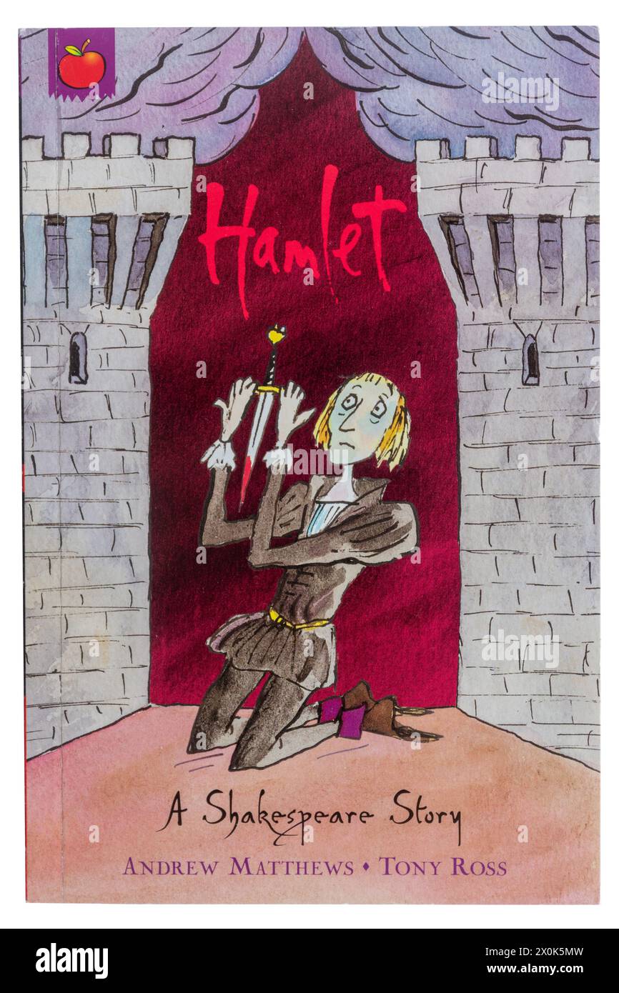 A Shakespeare Story: Hamlet Book, Nacherzählung des klassischen William Shakespeare-Stücks für Kinder von Andrew Matthews und Tony Ross Stockfoto