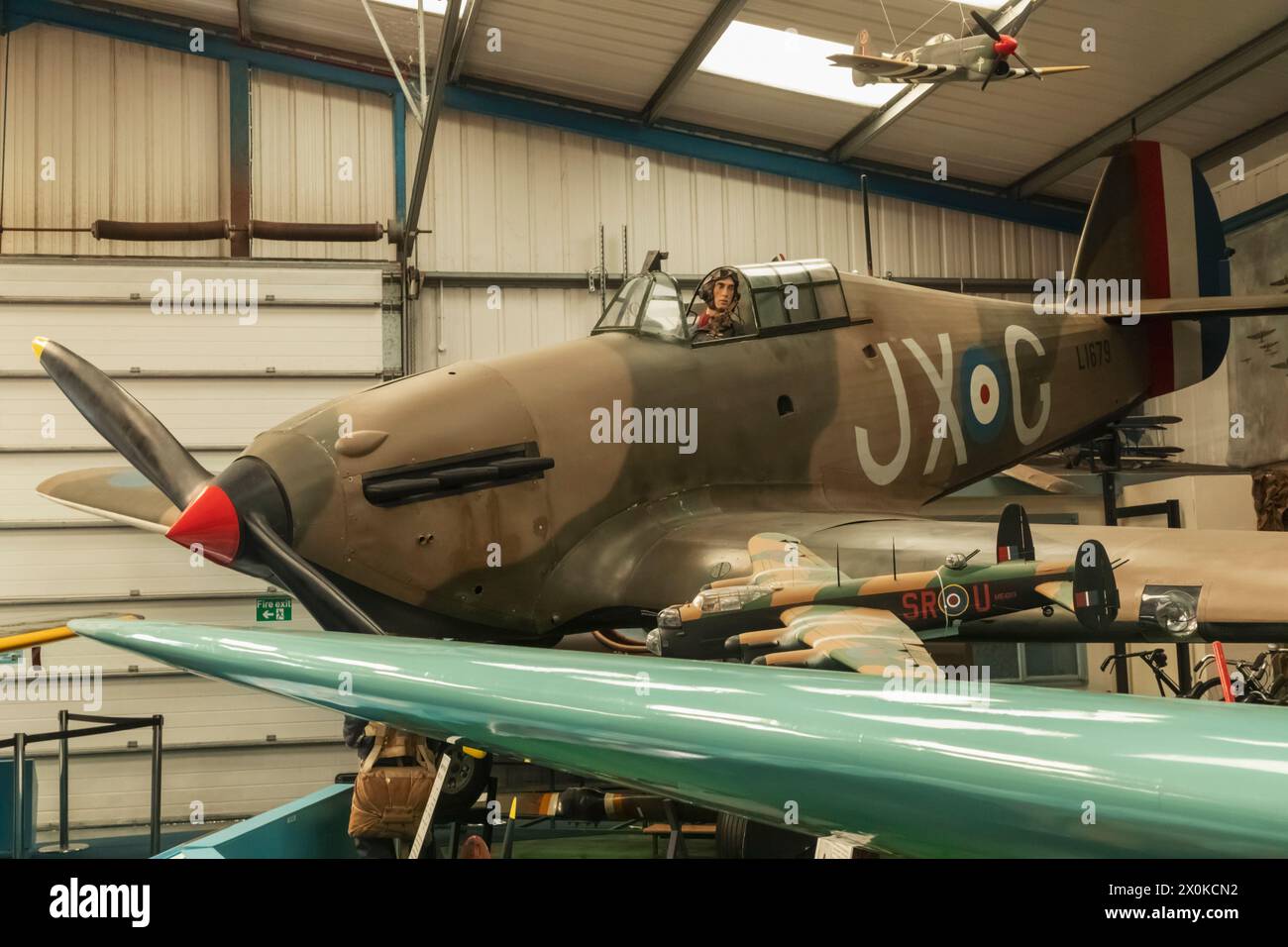 England, West Sussex, Chichester, Tangmere Military Aviation Museum, Ausstellung von Vintage Flugzeugen Stockfoto