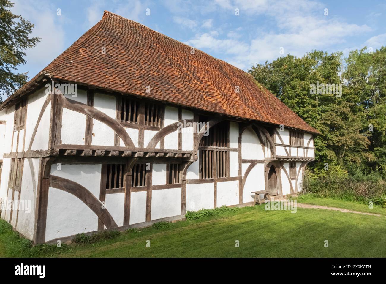 England, West Sussex, Weald and Downland Living Museum, Bayleaf Farmhouse 15. Jahrhundert Stockfoto