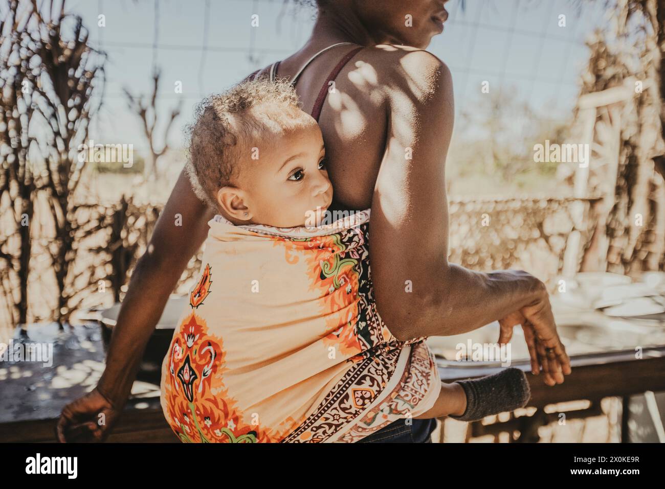 Familienauszeit in Westafrika, Santiago, Tarrafal Stockfoto