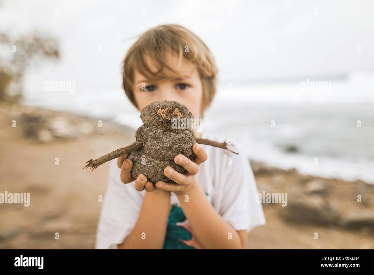 Familienurlaub von 6 Monaten in Westafrika, Kap Verde, Santiago Island in Tarrafal Stockfoto